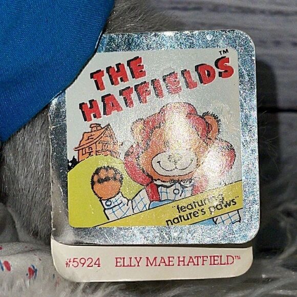 Vintage 90s Disney Applause The Hatfields #5924 Elly Mae Teddy Plush Bear New - Picture 3 of 8